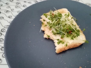 chleba s řeřichou