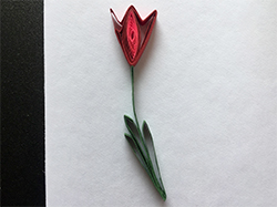 quilling tulipán